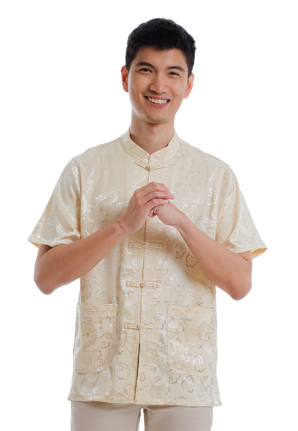 Alain Delon CNY Tang Fu Lelaki | Alain Delon Mens Tang Fu Short Sleeve - 14526003