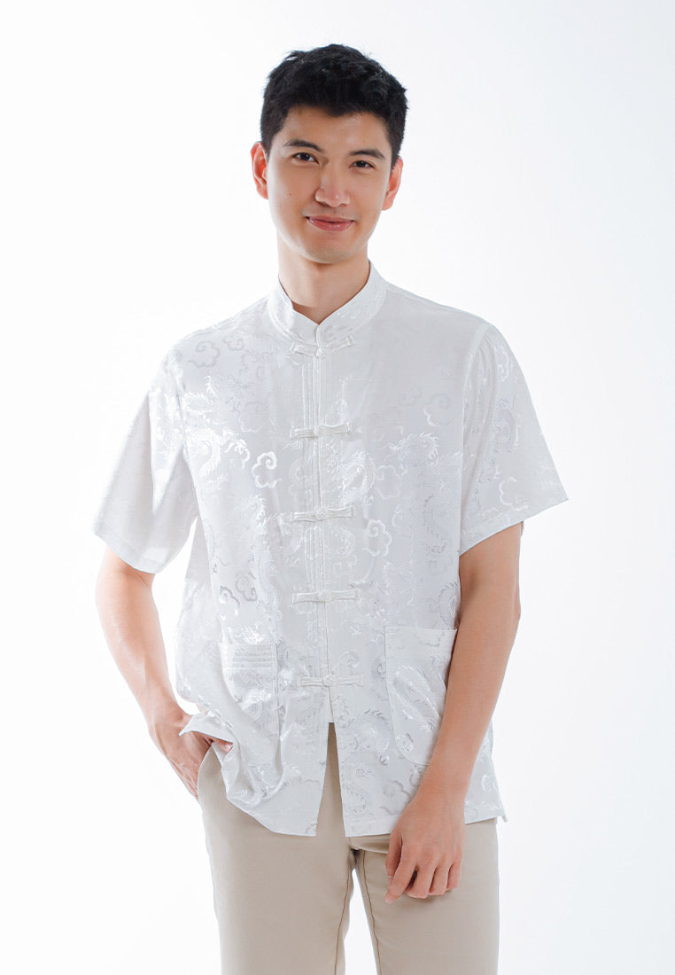 Alain Delon CNY Tang Fu Lelaki | Alain Delon Mens Tang Fu Short Sleeve - 14526003