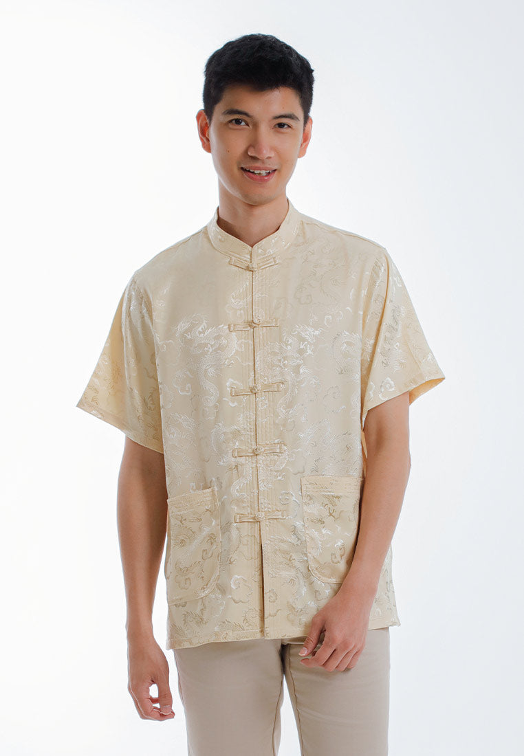 Alain Delon CNY Tang Fu Lelaki | Alain Delon Mens Tang Fu Short Sleeve - 14526003