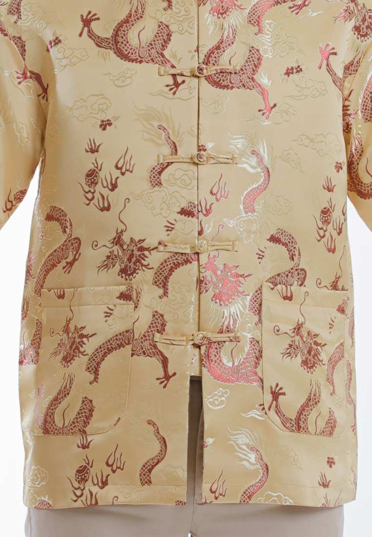 Alain Delon CNY Tang Fu Lelaki | Alain Delon Mens Tang Fu Jacquard Long Sleeve - 15526007