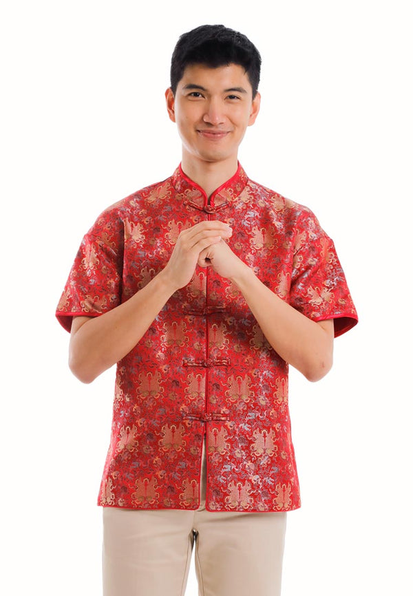 Byford CNY Tang Fu Lelaki | Byford Tang Fu Jacquard Short Sleeve - 3426905Z