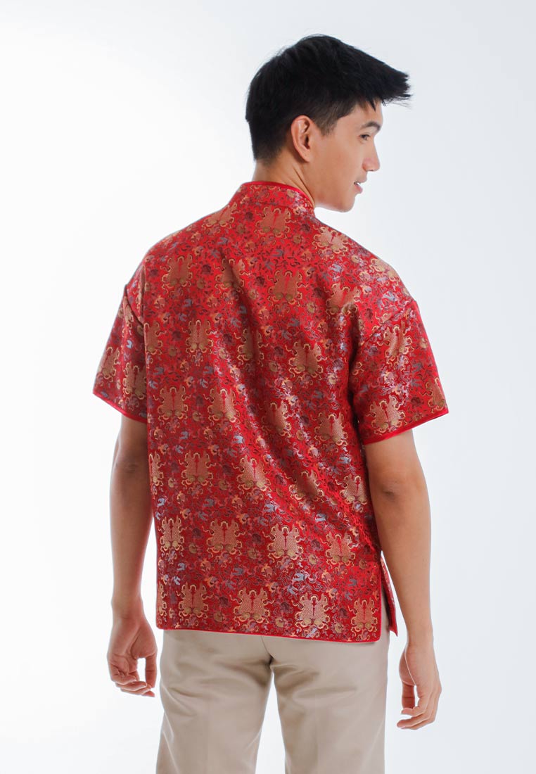 Byford CNY Tang Fu Lelaki | Byford Tang Fu Jacquard Short Sleeve - 3426905Z