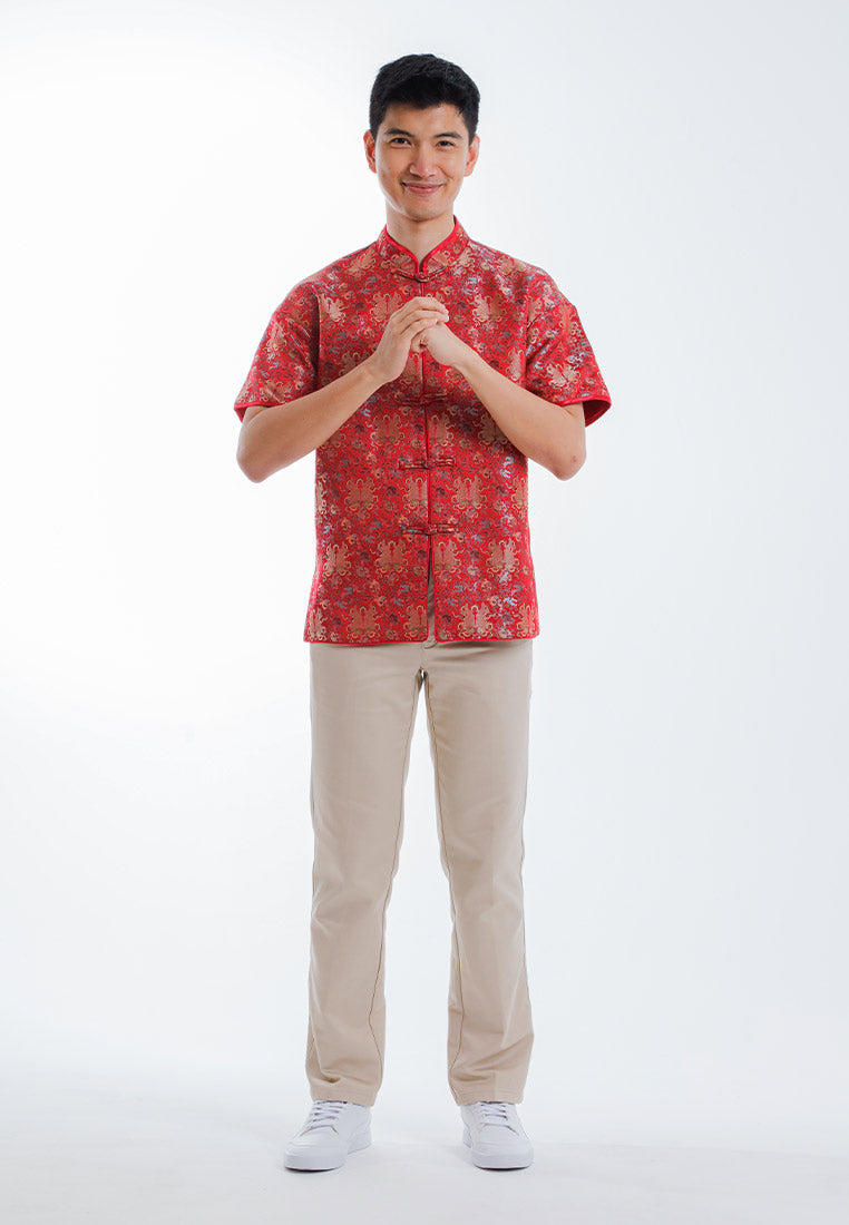 Byford CNY Tang Fu Lelaki | Byford Tang Fu Jacquard Short Sleeve - 3426905Z