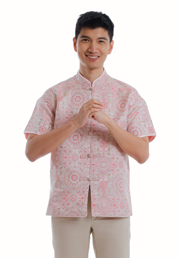 Byford CNY Tang Fu Lelaki | Byford Mens Tang Fu Jacquard Short Sleeve - 3426907Z