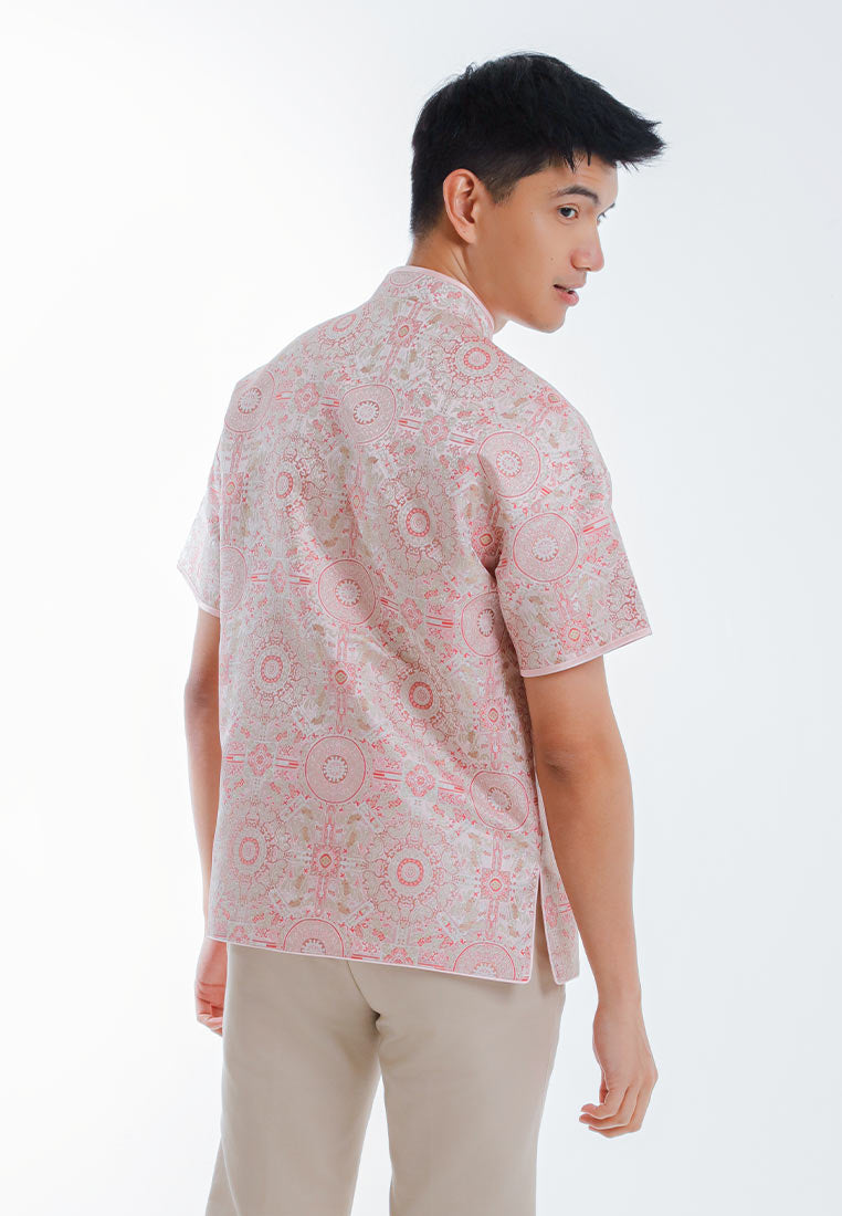 Byford CNY Tang Fu Lelaki | Byford Mens Tang Fu Jacquard Short Sleeve - 3426907Z