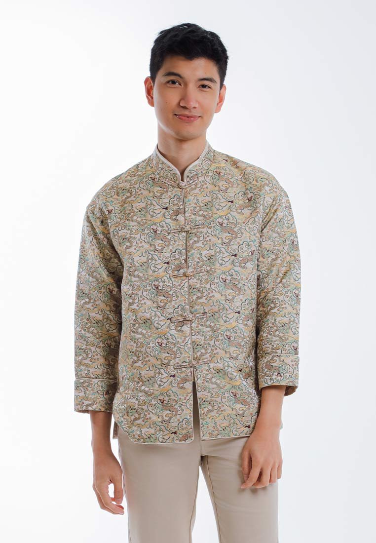 Byford CNY Tang Fu Lelaki | Byford Mens Tang Fu Jacquard Long Sleeve - 3526902Z