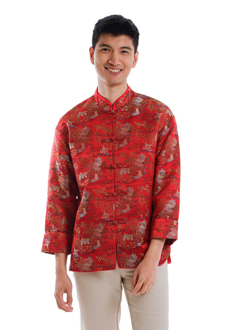 Byford CNY Tang Fu Lelaki | Byford Mens Tang Fu Jacquard Long Sleeve - 3526903Z