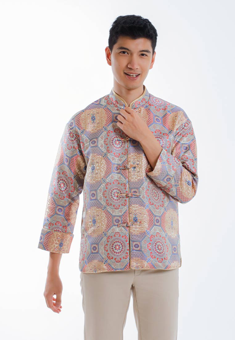 Byford CNY Tang Fu Lelaki | Byford Mens Tang Fu Jacquard Long Sleeve - 3526904Z