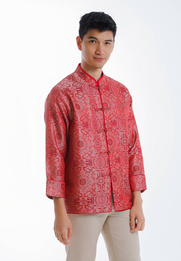 Byford CNY Tang Fu Lelaki | Byford Mens Tang Fu Jacquard Long Sleeve - 3526901Z