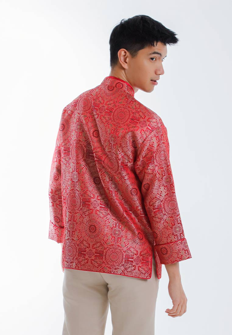 Byford CNY Tang Fu Lelaki | Byford Mens Tang Fu Jacquard Long Sleeve - 3526901Z