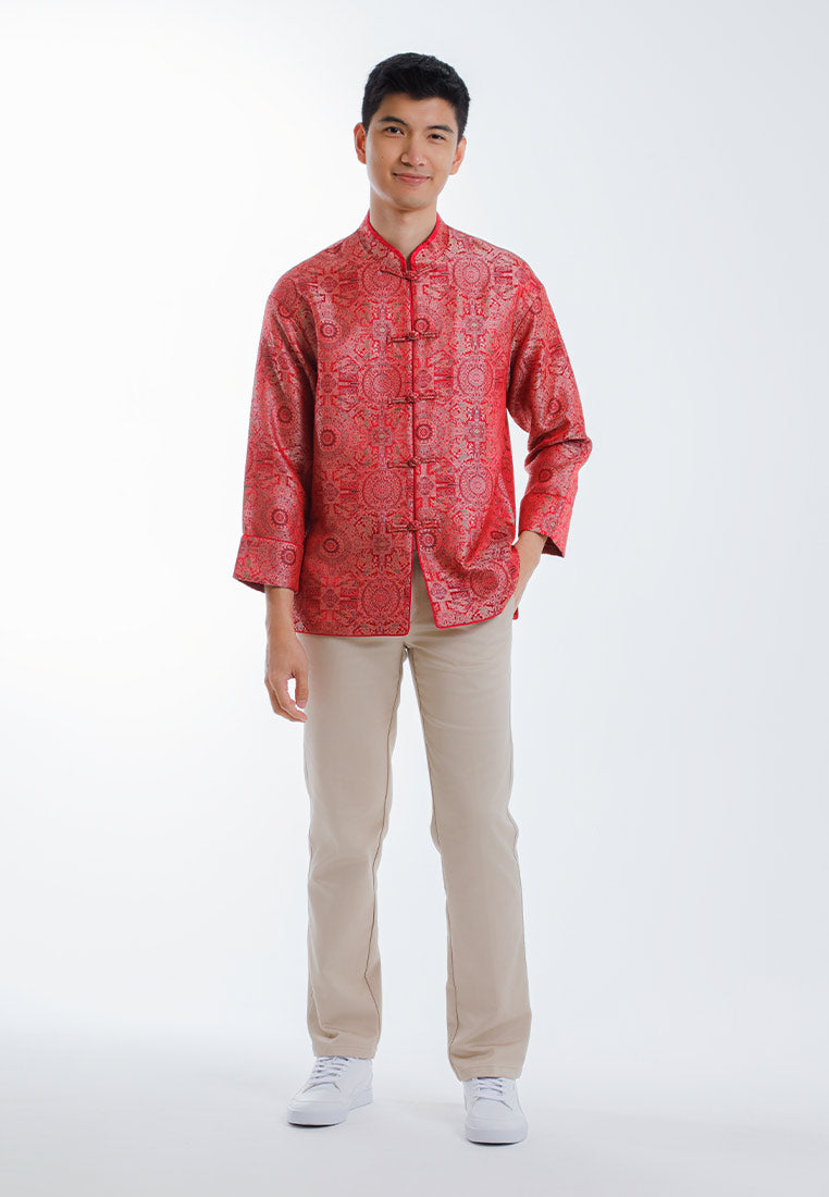 Byford CNY Tang Fu Lelaki | Byford Mens Tang Fu Jacquard Long Sleeve - 3526901Z
