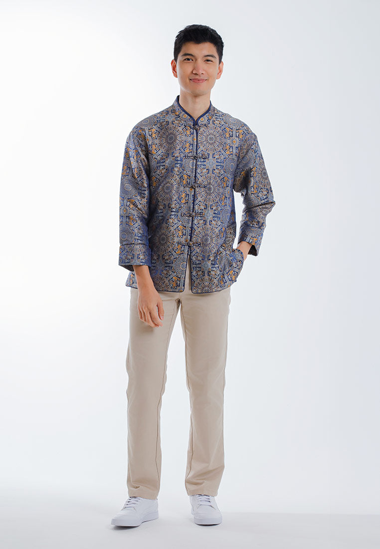 Byford CNY Tang Fu Lelaki | Byford Mens Tang Fu Jacquard Long Sleeve - 3526901Z