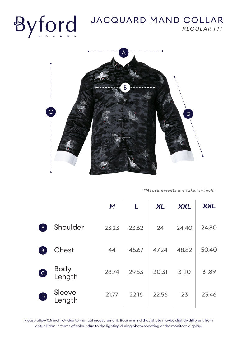 Byford CNY Tang Fu Lelaki | Byford Mens Tang Fu Jacquard Long Sleeve - 3526901Z