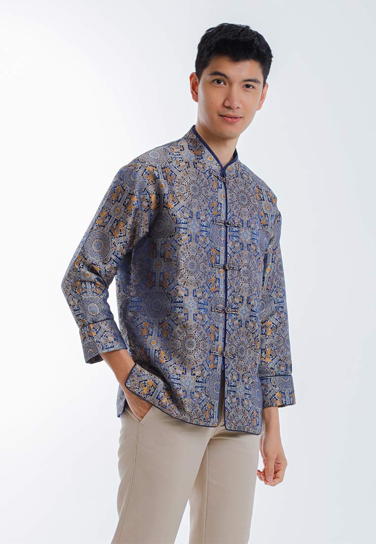 Byford CNY Tang Fu Lelaki | Byford Mens Tang Fu Jacquard Long Sleeve - 3526901Z