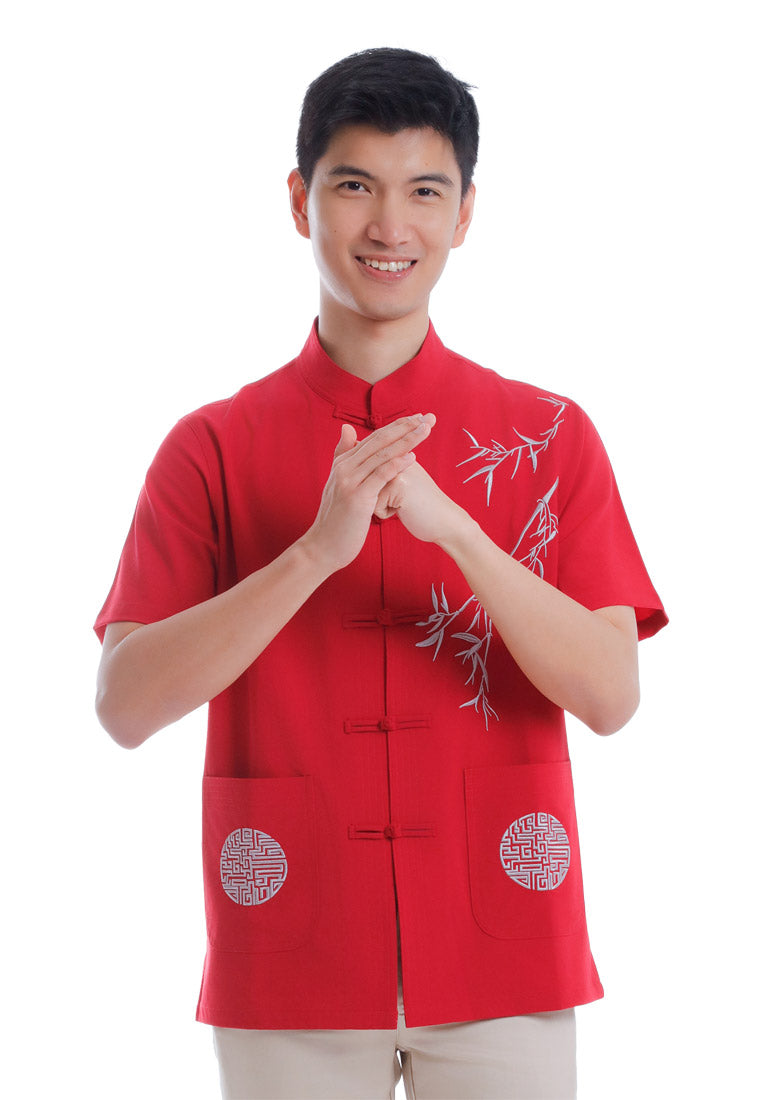 Alain Delon CNY Tang Fu Lelaki | Alain Delon Mens Tang Fu Short Sleeve - 14526011