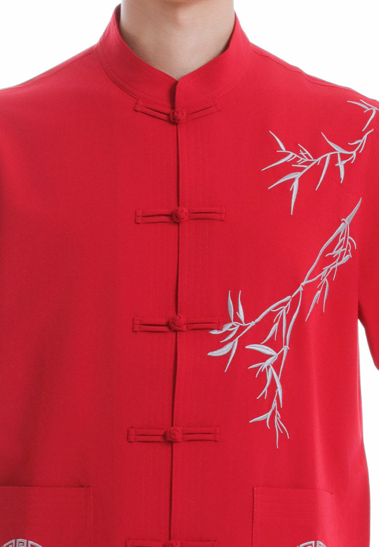 Alain Delon CNY Tang Fu Lelaki | Alain Delon Mens Tang Fu Short Sleeve - 14526011