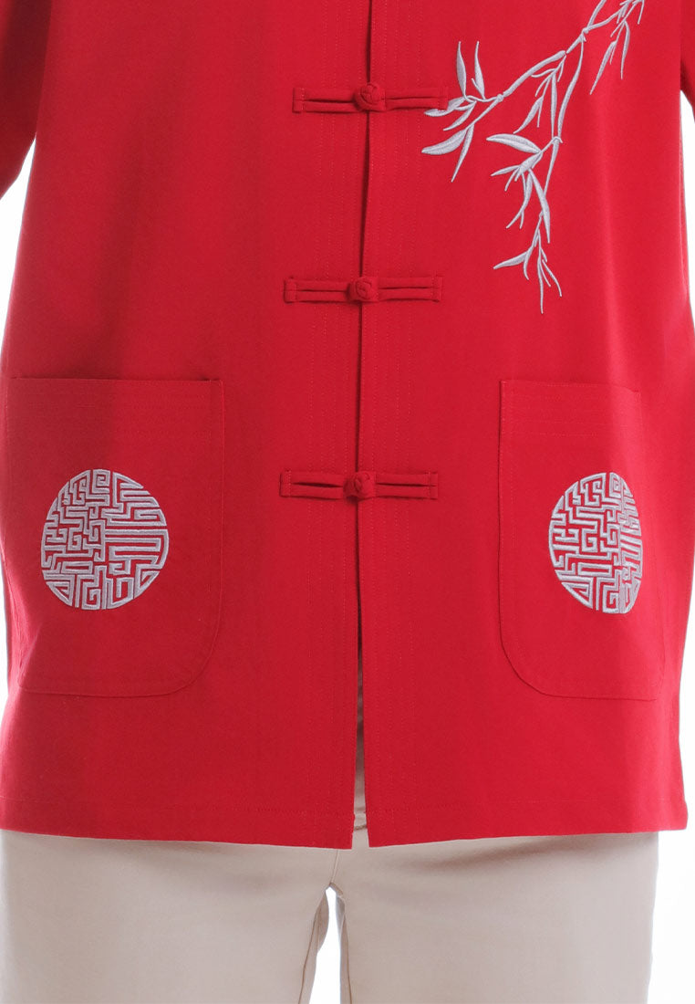 Alain Delon CNY Tang Fu Lelaki | Alain Delon Mens Tang Fu Short Sleeve - 14526011