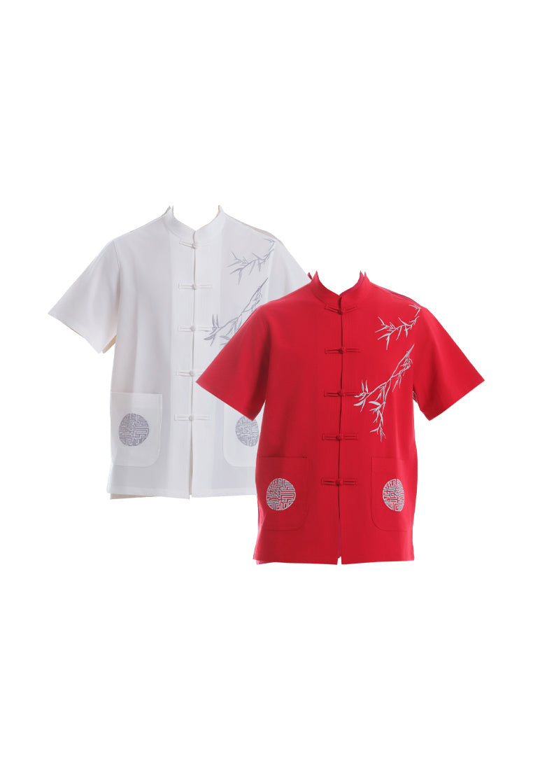 Alain Delon CNY Tang Fu Lelaki | Alain Delon Mens Tang Fu Short Sleeve - 14526011