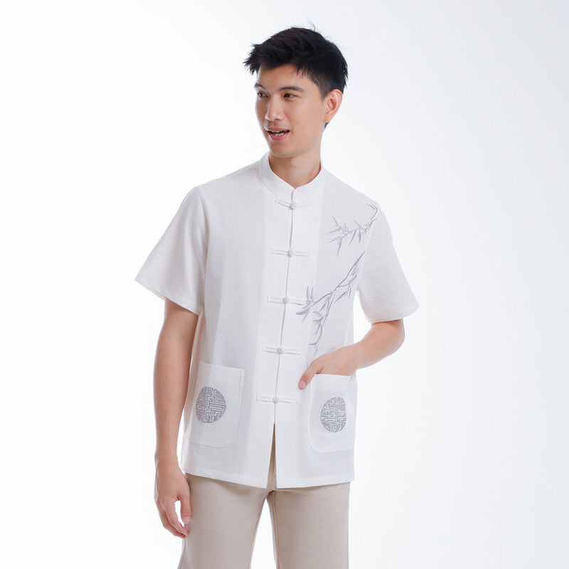 Alain Delon CNY Tang Fu Lelaki | Alain Delon Mens Tang Fu Short Sleeve - 14526011