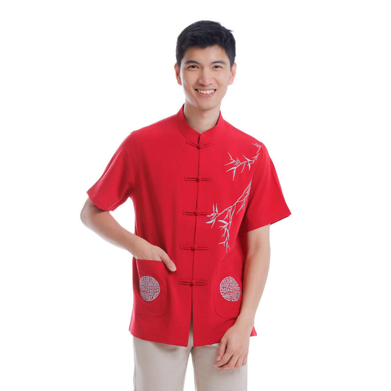 Alain Delon CNY Tang Fu Lelaki | Alain Delon Mens Tang Fu Short Sleeve - 14526011