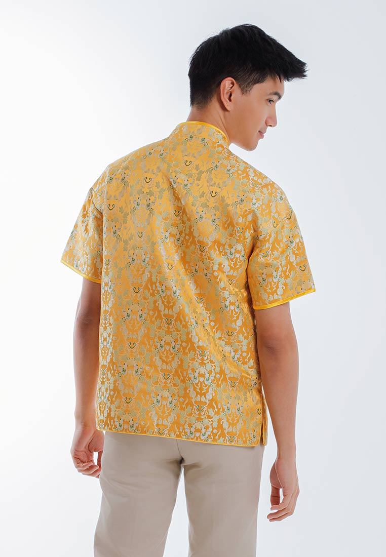 Byford CNY Tang Fu Lelaki | Byford Mens Tang Fu Jacquard Short Sleeve - 3426902Z