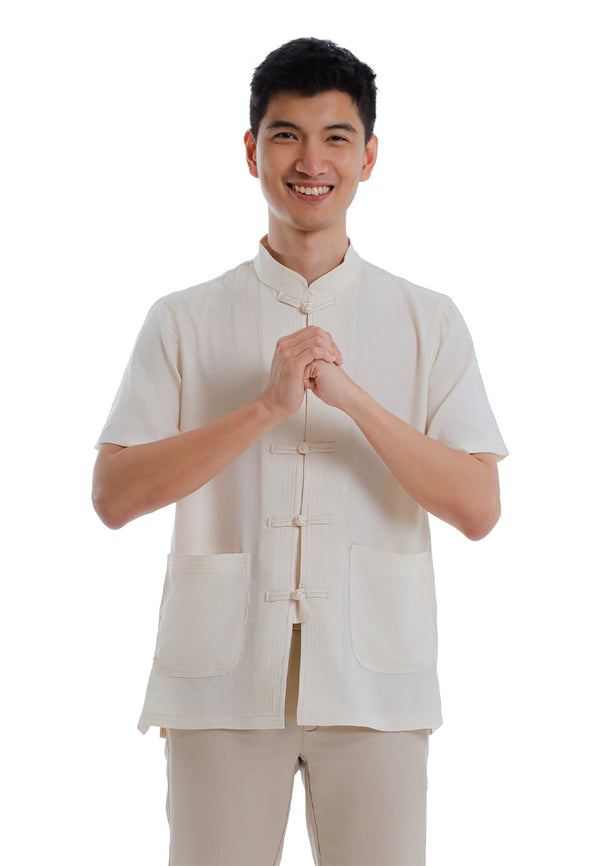 Alain Delon CNY Tang Fu Lelaki | Alain Delon Mens Tang Fu Short Sleeve - 14526004