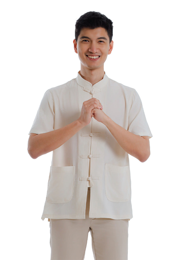 Alain Delon CNY Tang Fu Lelaki | Alain Delon Mens Tang Fu Short Sleeve - 14526004
