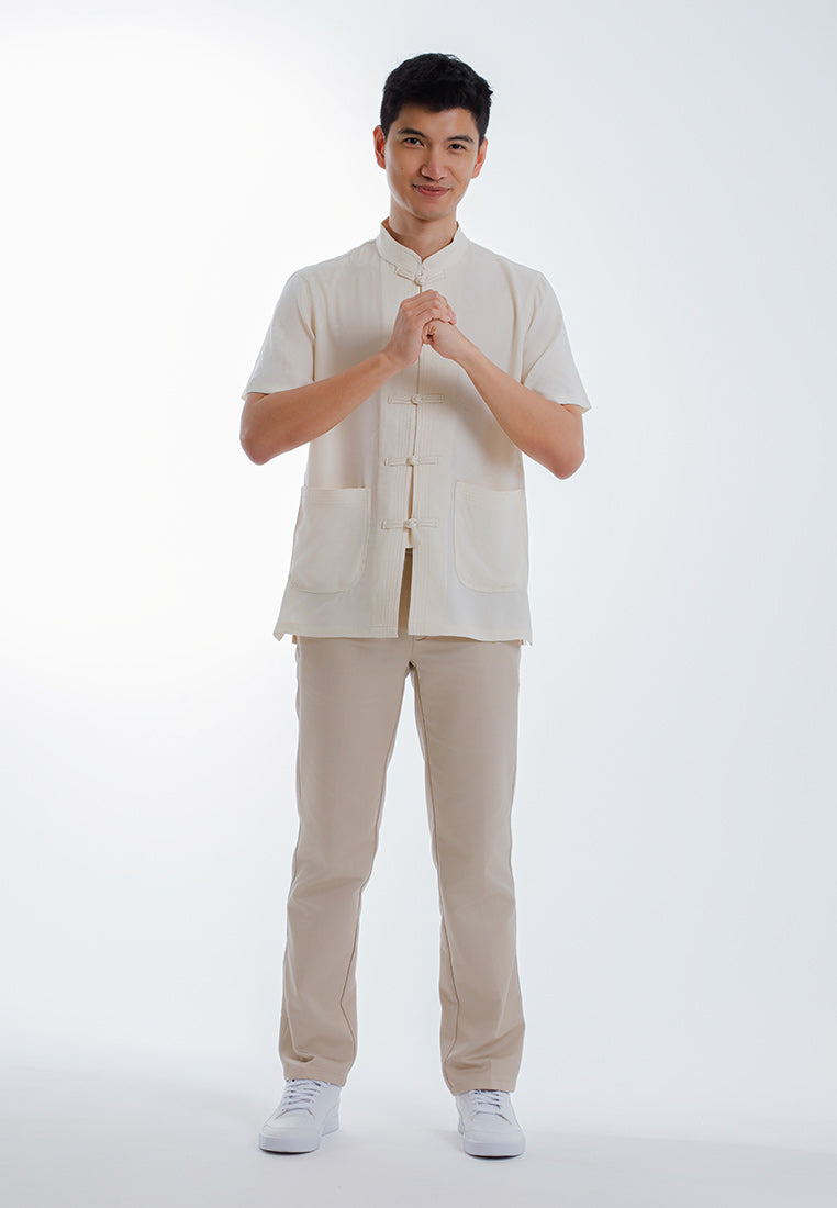 Alain Delon CNY Tang Fu Lelaki | Alain Delon Mens Tang Fu Short Sleeve - 14526004