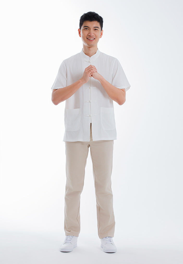 Alain Delon CNY Tang Fu Lelaki | Alain Delon Mens Tang Fu Short Sleeve - 14526004