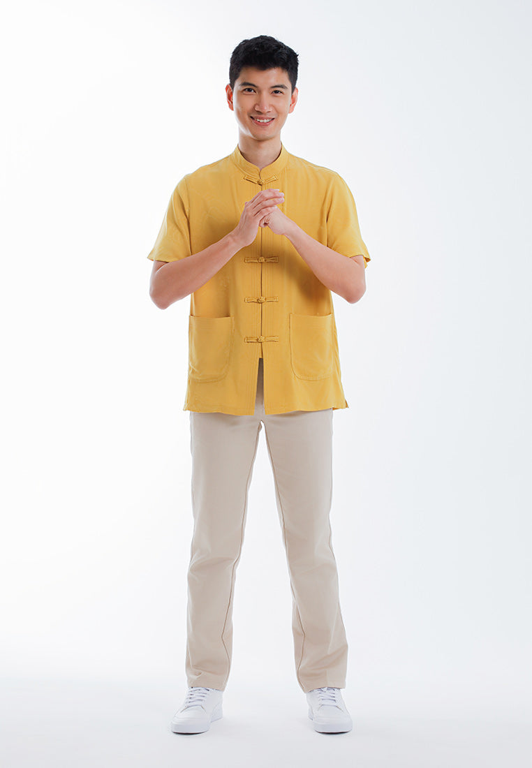 Alain Delon CNY Tang Fu Lelaki | Alain Delon Mens Tang Fu Short Sleeve - 14526004