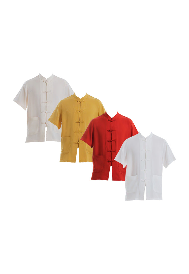 Alain Delon CNY Tang Fu Lelaki | Alain Delon Mens Tang Fu Short Sleeve - 14526004