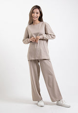 Forest Ladies Premium Cotton Loose Fit Long Sleeve Tee / Long Pants Comfy Lounge Wear - 822342 / 810485