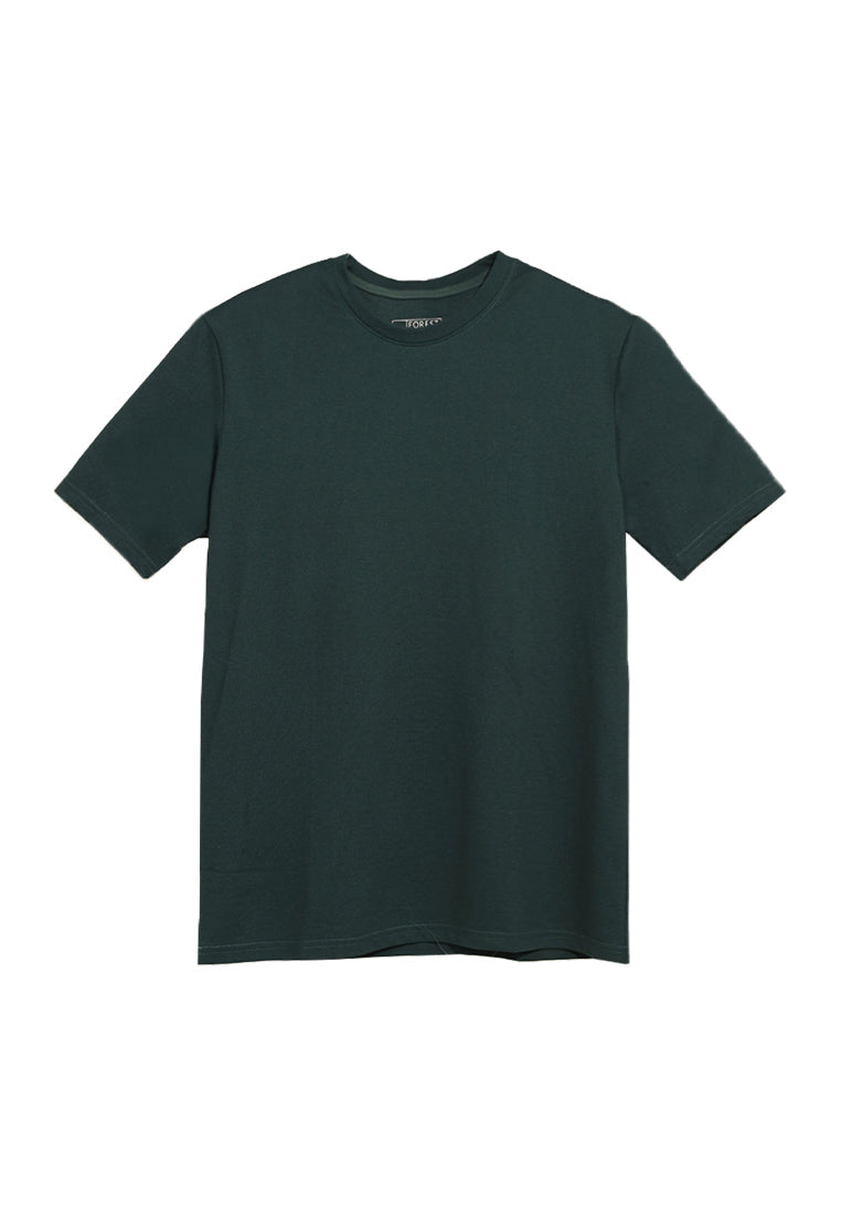 Forest Unisex Round Neck Short Sleeve Plain Tee T Shirt Men | Baju T shirt Lelaki - 23821