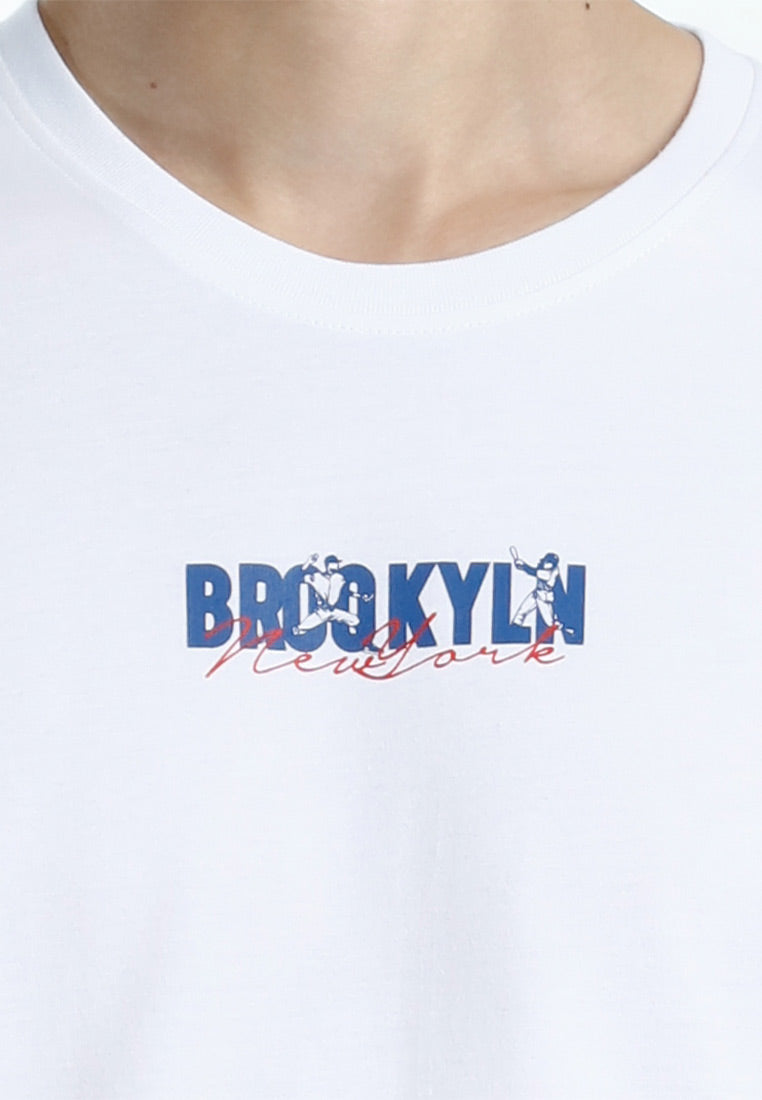 Forest T Shirt Lelaki | Forest Regular Fit Graphic Printed Round Neck Short Sleeve T Shirt Men - 24081