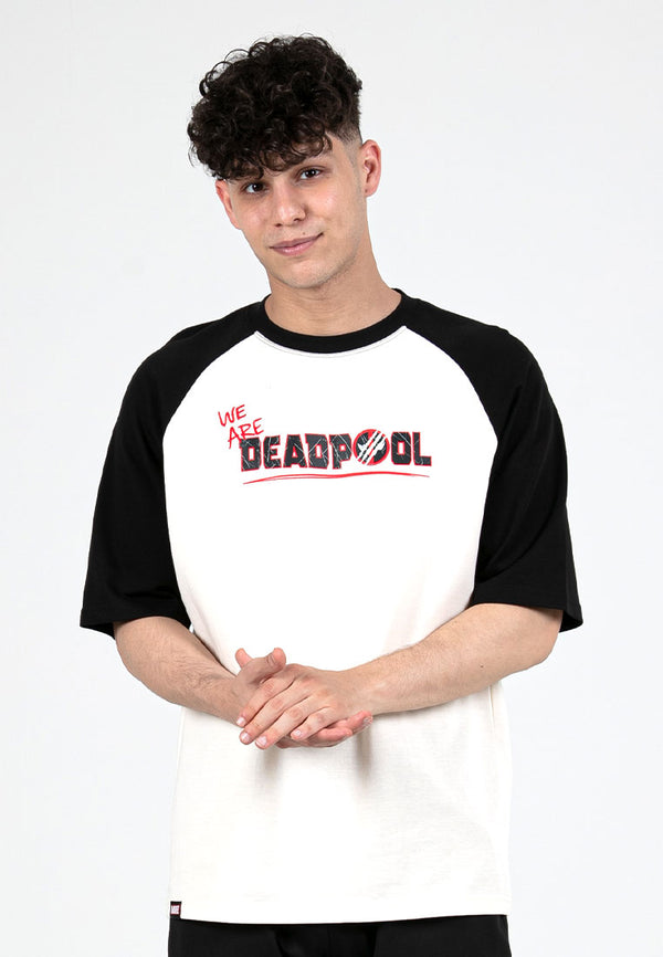 Forest x Marvel Deadpool & Wolverine Air-Cotton Oversized Heavy Weight Fabric Round Neck Tee - FA20002