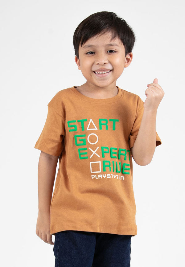 Forest Kids Boys Premium Cotton Interlock Round Neck Graphic T-Shirt | Baju T-Shirt Budak Lelaki - FK20220