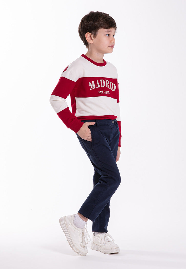 Forest Kids Boy Woven Stretchable Waistband Long Pants | Seluar Panjang Budak Lelaki - FK10037