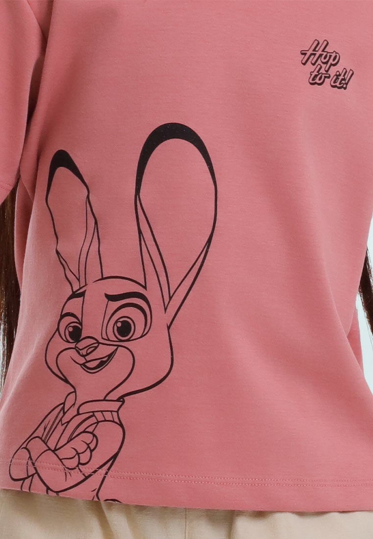 Forest T Shirt Perempuan/Budak | Forest x Disney Zootopia 2 Premium Cotton Cropped Women/Kids Tee - FW820155/FWK820155