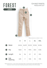 Forest Ladies Cotton Twill Bermuda Button Waist Casual Chino Long Pants | Seluar Perempuan - 810443