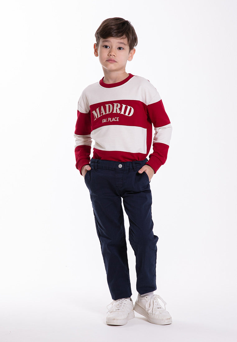 Forest Kids Boy Woven Stretchable Waistband Long Pants | Seluar Panjang Budak Lelaki - FK10037