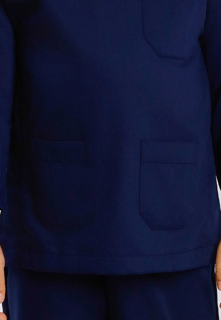 Forest x Hatta Dolmat Baju Melayu Regular Fit - FK23898BM - 33Navy