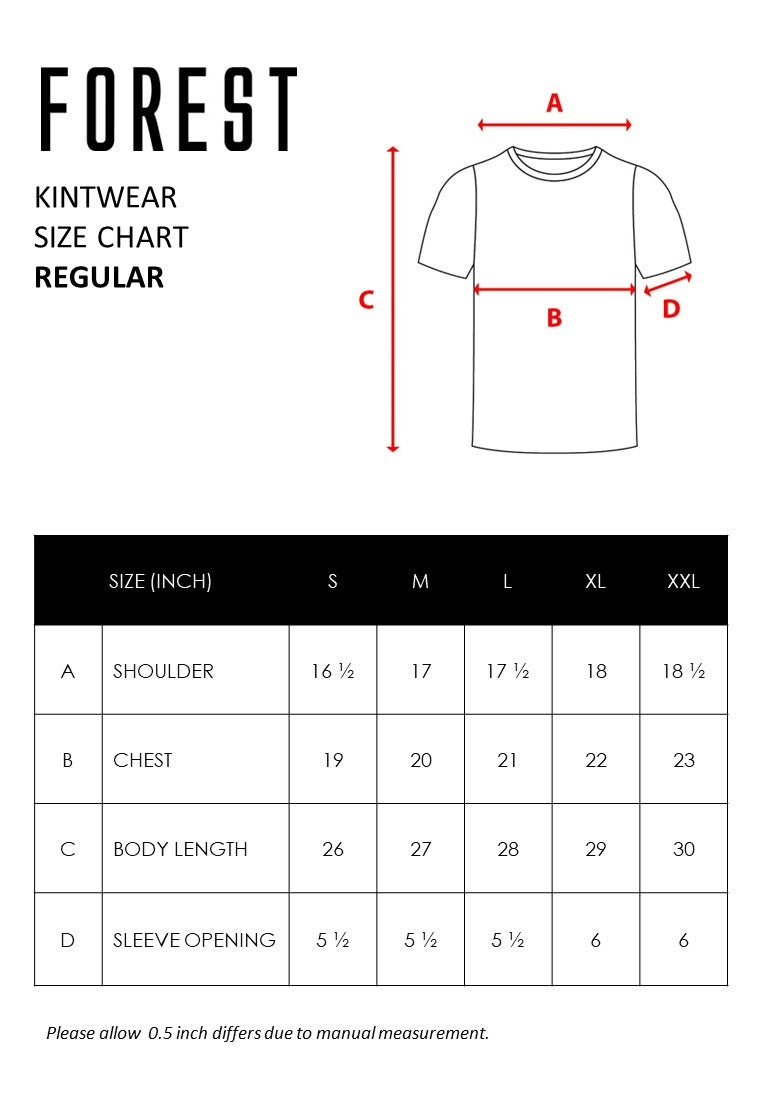 Forest Fancy Knitted Round Neck T Shirts Men Sweater Men Knitwear | Baju Sweater Lelaki Knitwear - 621349
