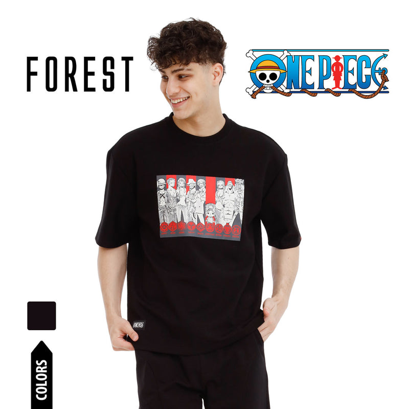 Forest x One Piece Premium Weight Air-Cotton Oversized Round Neck Tee | Baju Tee shirt / Pants - FO20004 / FO10000
