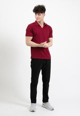 Forest Fancy Knitted V-Polo T Shirt Men Knitwear | Baju Lelaki Knitwear - 621384