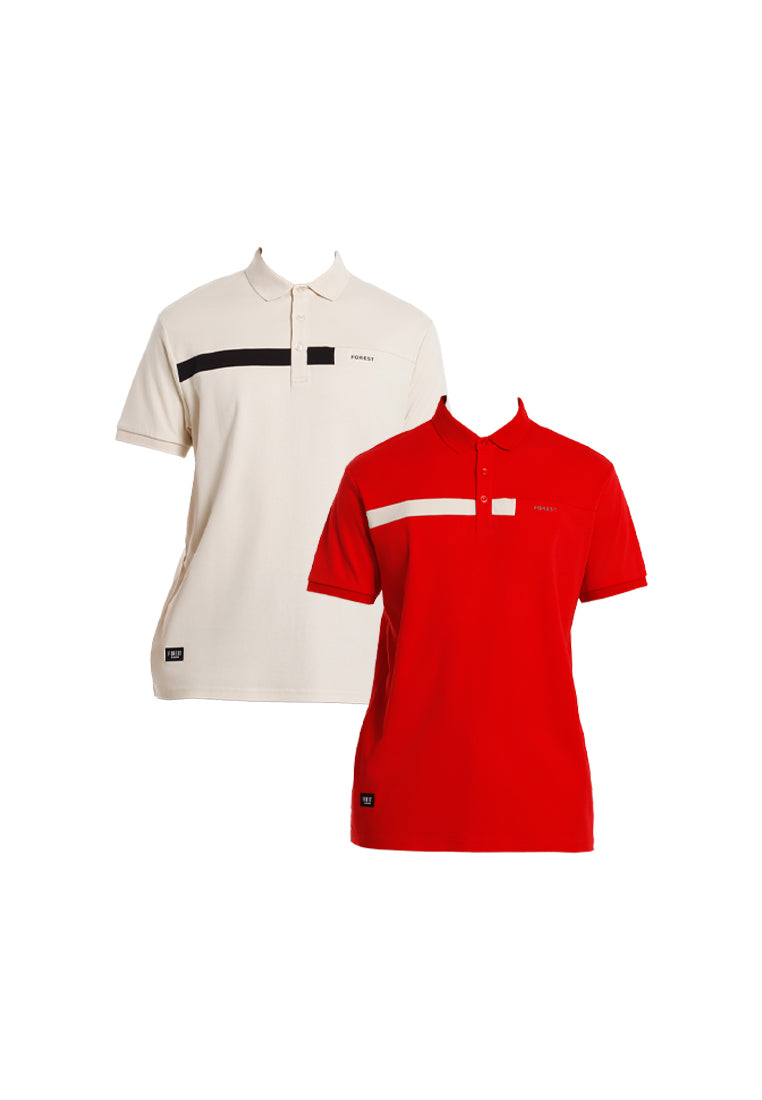 Forest T-Shirt Lelaki | Forest Soft-touch Cotton Interlock Polo T Shirt Men Slim Fit Collar Tee - 24000