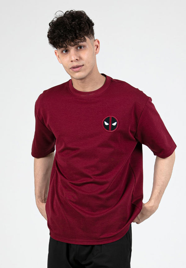 Forest x Marvel Deadpool & Wolverine Air-Cotton Oversized Heavy Weight Fabric Round Neck Tee - FA20004