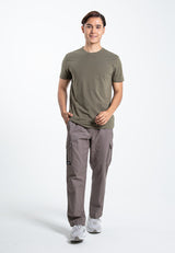 Forest Cotton Twill Stretchable Cargo Pants Men Cargo Long Pants Trousers | Seluar Lelaki Cargo Panjang - 10771