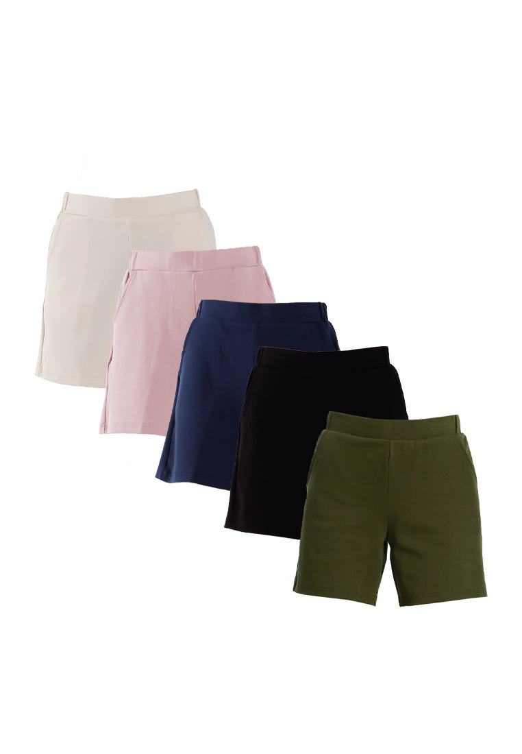 Forest Seluar Pendek Perempuan | Forest Ladies Cotton Interlock Casual Shorts Women Short Pants - 860168
