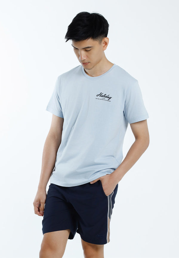 Forest T Shirt Lelaki | Forest Regular Fit Graphic Printed Round Neck Short Sleeve T Shirt Men - 24083