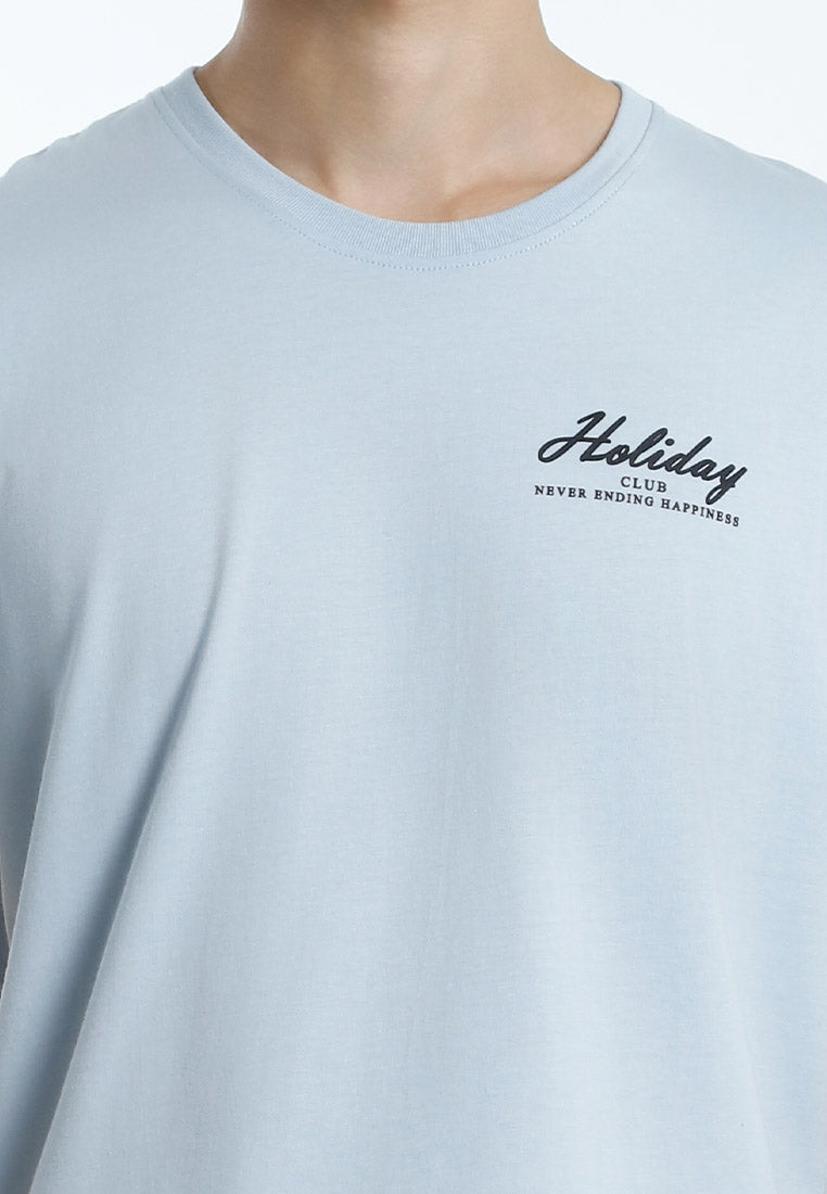 Forest T Shirt Lelaki | Forest Regular Fit Graphic Printed Round Neck Short Sleeve T Shirt Men - 24083